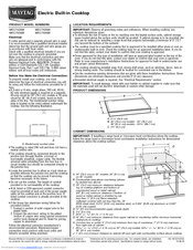 Maytag MEC7636W Dimension Manual