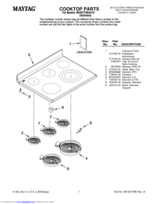Maytag MER6775BAS18 Parts List