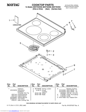 Maytag MER7765WS0 Parts List