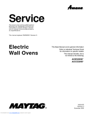 Amana EvenAir AOCS3040 Service Manual