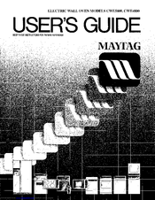 Maytag CWE4800 User Manual