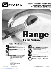 Maytag CONTROL 500 SERIES Use And Care Manual