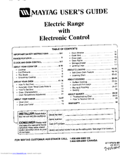 Maytag 8111P375-60 User Manual