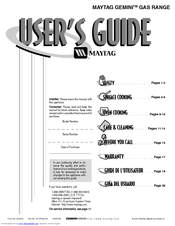 Maytag GEMINI User Manual