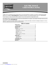 Maytag MER8770WW - Convection Ceramic Range User Instructions