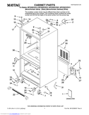 Maytag MFD2562VEW10 Cabinet Parts