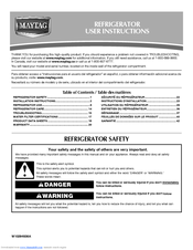 Maytag MFX2571XEW User Instructions