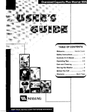 Maytag MAV5057AWQ User Manual