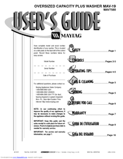 Maytag MAV-19 User Manual