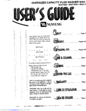 Maytag MAV7650 User Manual