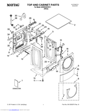 Maytag MHWE300VW11 Parts List