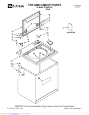 Maytag MTW5600TQ0 Parts Manual