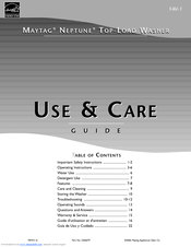 Maytag Neptune TL FAV6800A Use & Care Manual