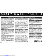 Mb Quart DISCUS Series DSD 213  DSD213 DSD213 Installation Instructions