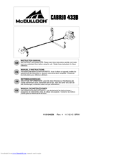 McCulloch Cabrio 952715746 Instruction Manual