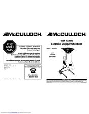McCulloch MCS2003 User Manual