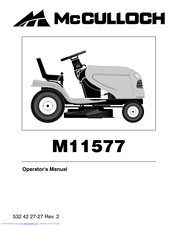 McCulloch 532 42 27-27 Rev. 2 Operator's Manual