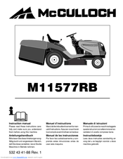 McCulloch 532 43 41-88 Rev. 1 Instruction Manual