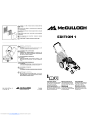 McCulloch Edition 1 Instruction Manual