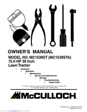 McCulloch MC1538STA Owner's Manual