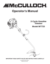 McCulloch MT725 Operator's Manual