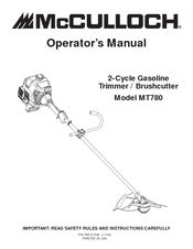 McCulloch MT780 Operator's Manual