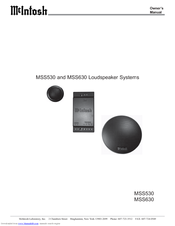 Mcintosh MSS530 Owner's Manual