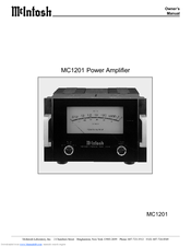McIntosh MC1201 Owner's Manual