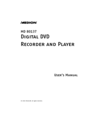Medion MD 80137 User Manual