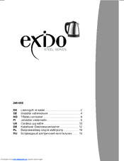 Exido Cordless Jug Kettle 245-035 User Manual