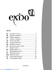 Exido Cordless Jug Kettle 245-061 Product Manual