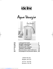 Ide Line Cordless Jug Kettle WK-222 Instruction Manual