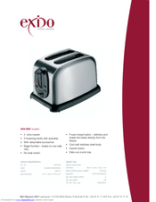 Exido Steel Series 243-003 Specifications