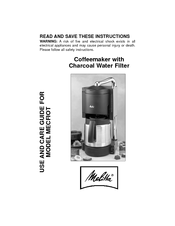 Melitta MECFIOT Use And Care Manual