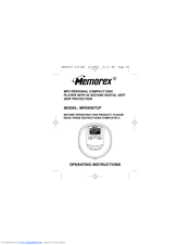 Memorex MPD8507 Operating Instructions Manual