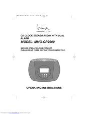 Memcorp MMG-CR2900 Operating Instructions Manual