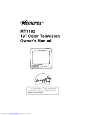 Memorex MT-1192 Owner's Manual