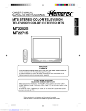 Memorex MT2252S MT2271S Owner's Manual