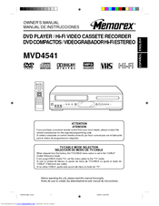 Memorex MVD4541 Owner's Manual