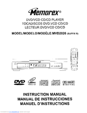 Memorex MVD-2026 Instruction Manual