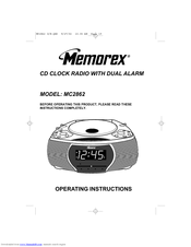 Memorex MC2862 Operating Instructions Manual
