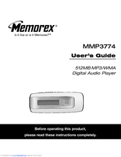 Memorex MMP3774 User Manual