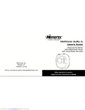 Memorex MMP8556 User Manual