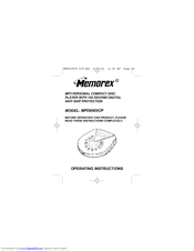 Memorex MPD-8505CP Operating Instructions Manual