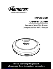 Memorex MPD8859 User Manual