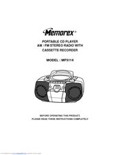 Memorex MP-3114 Owner's Manual