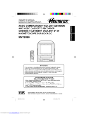 Memorex MVT2090 Owner's Manual