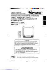 Memorex MVT2197 A Series Owner's Manual