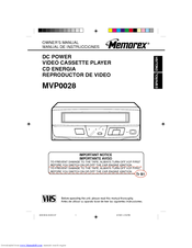 Memorex MVP0028 Owner's Manual