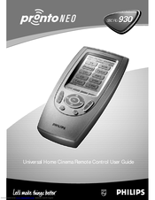 Philips Pronto NEO SBC RU930 User Manual